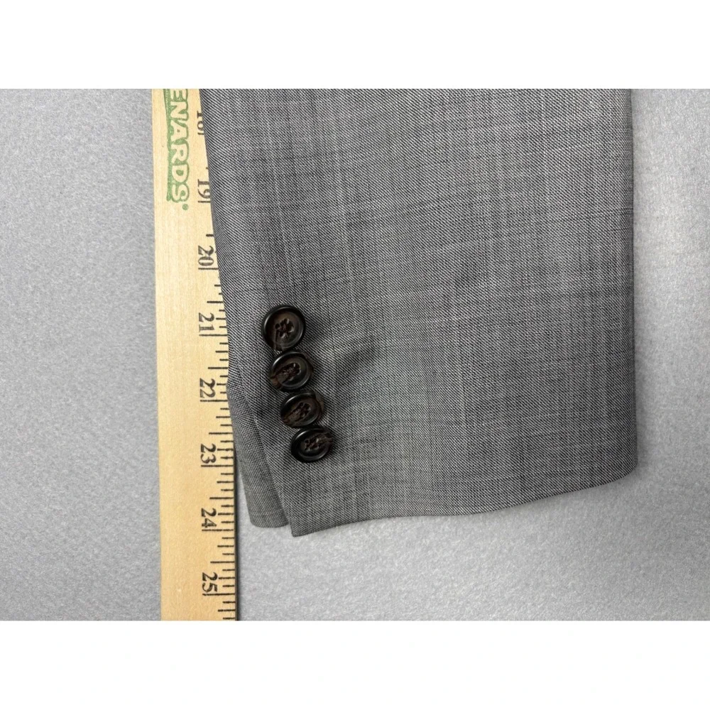 Ralph Lauren 2-Button Wool Blazer Jacket 42L Gray Professional Sport Coat